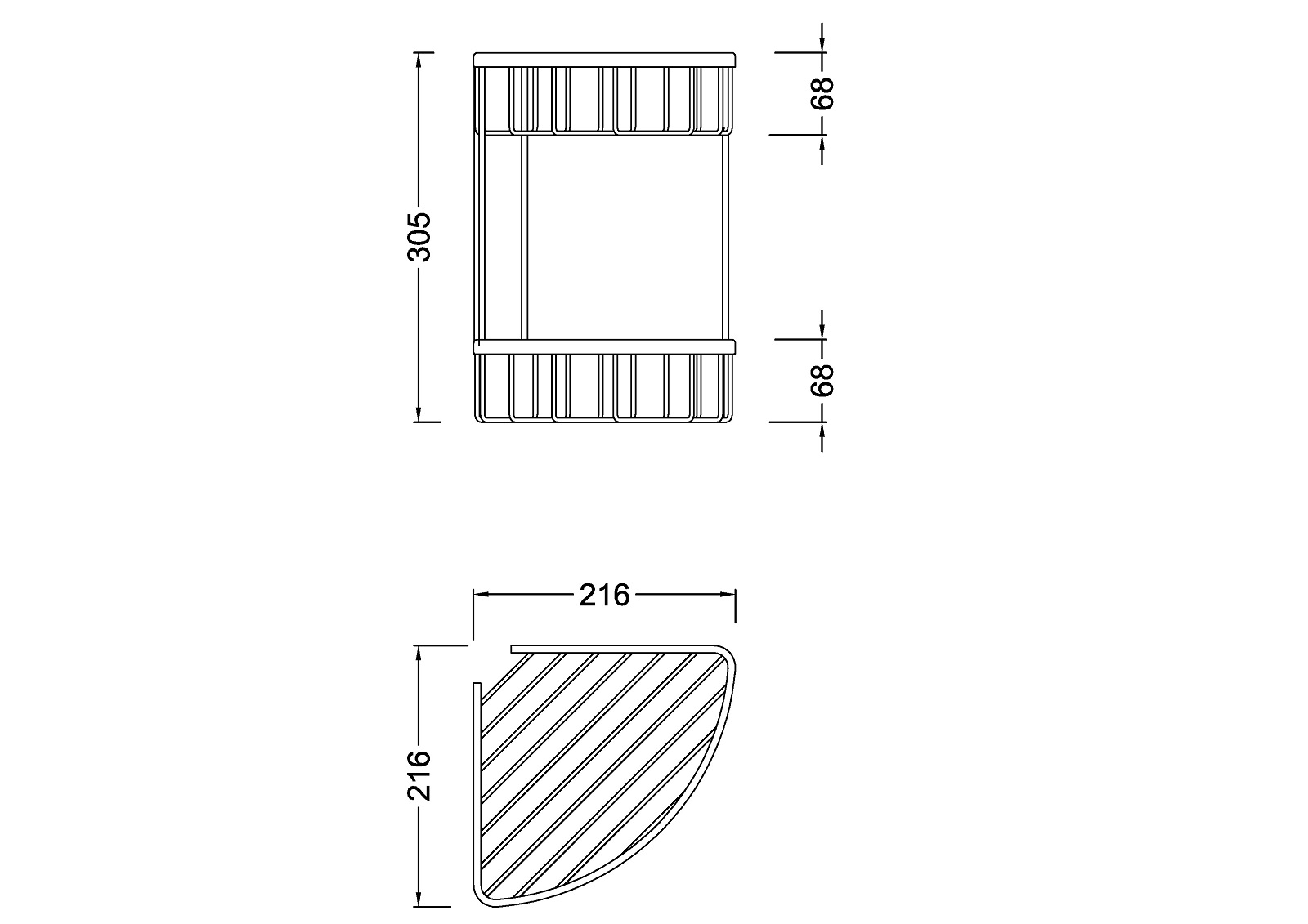 Приобрести полка угловая двойная timo nelson 150082/00 хром