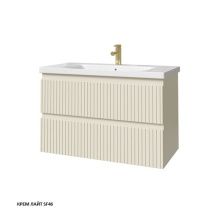 Caprigo Тумба с раковиной FORTE STRIPE 90 см, кремовая