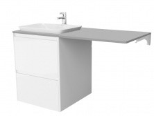 Тумба подвесная с раковиной и столешницей Velvex Klaufs 120 см