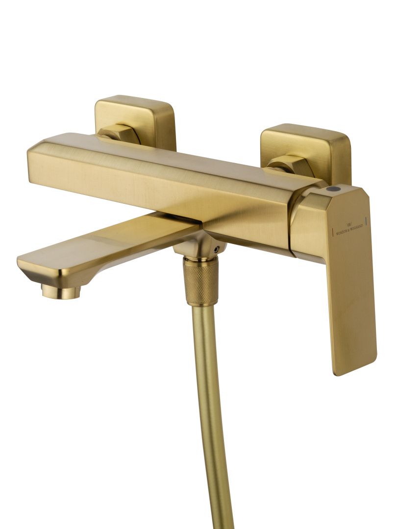 Приобрести смеситель для ванны с душем wonzon & woghand diamond, брашированное золото (ww-88639011-bg)