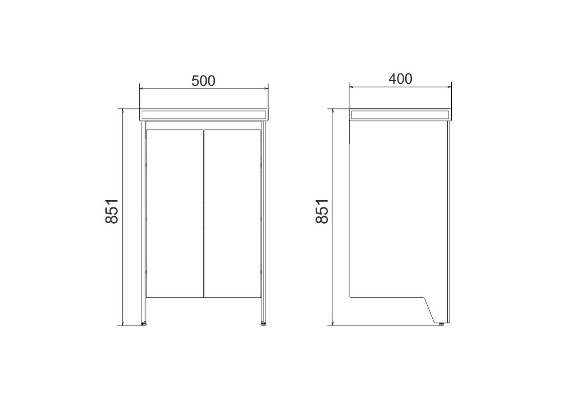 Приобрести тумба напольная с раковиной velvex klaufs 50 см tnkla.50.2d-617.217, черный/дерево