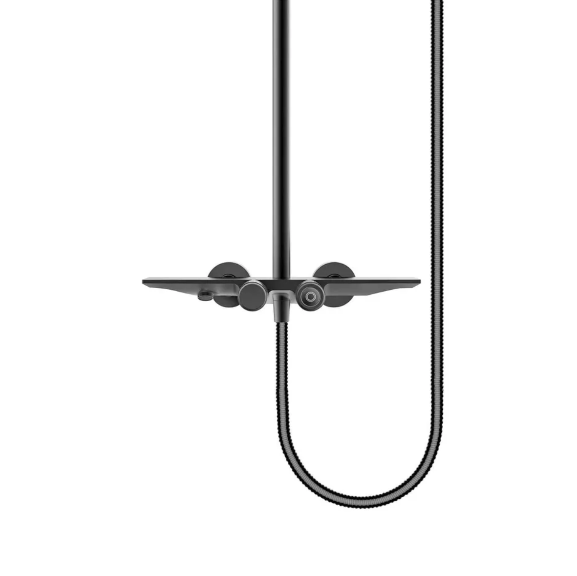 Приобрести grocenberg душевая система с термостатом, графит gb7038bg