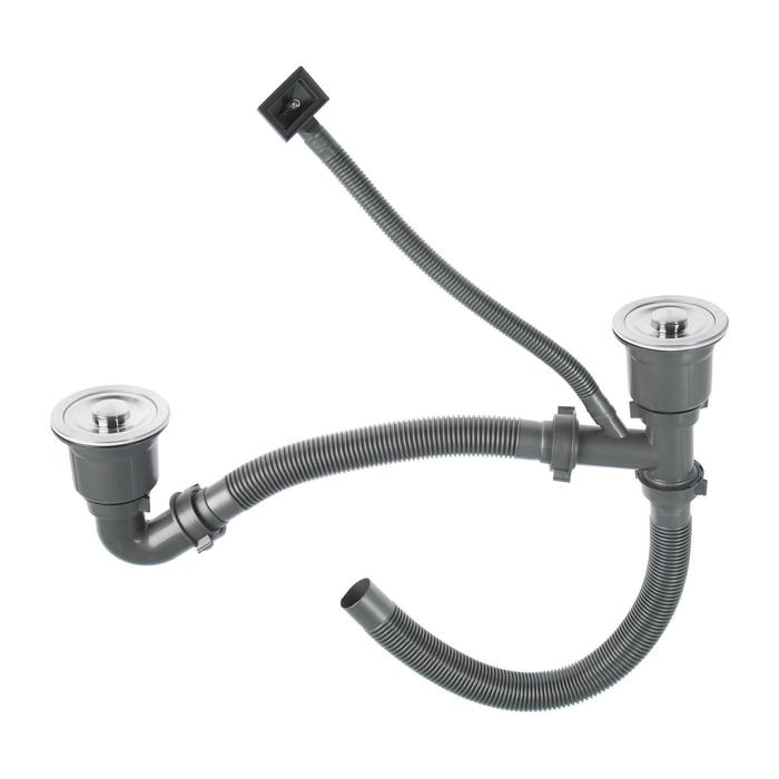 Приобрести gerhans кухонная мойка 78х43 см, двойная, графит