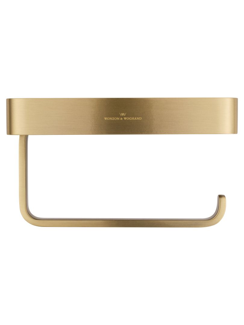 Приобрести держатель для туалетной бумаги с полкой wonzon & woghand roma, бронза (ww-7236)