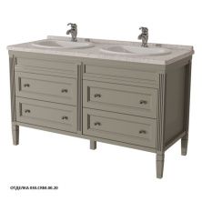 Caprigo Тумба с раковиной ALBION 140 см, серая, эмаль