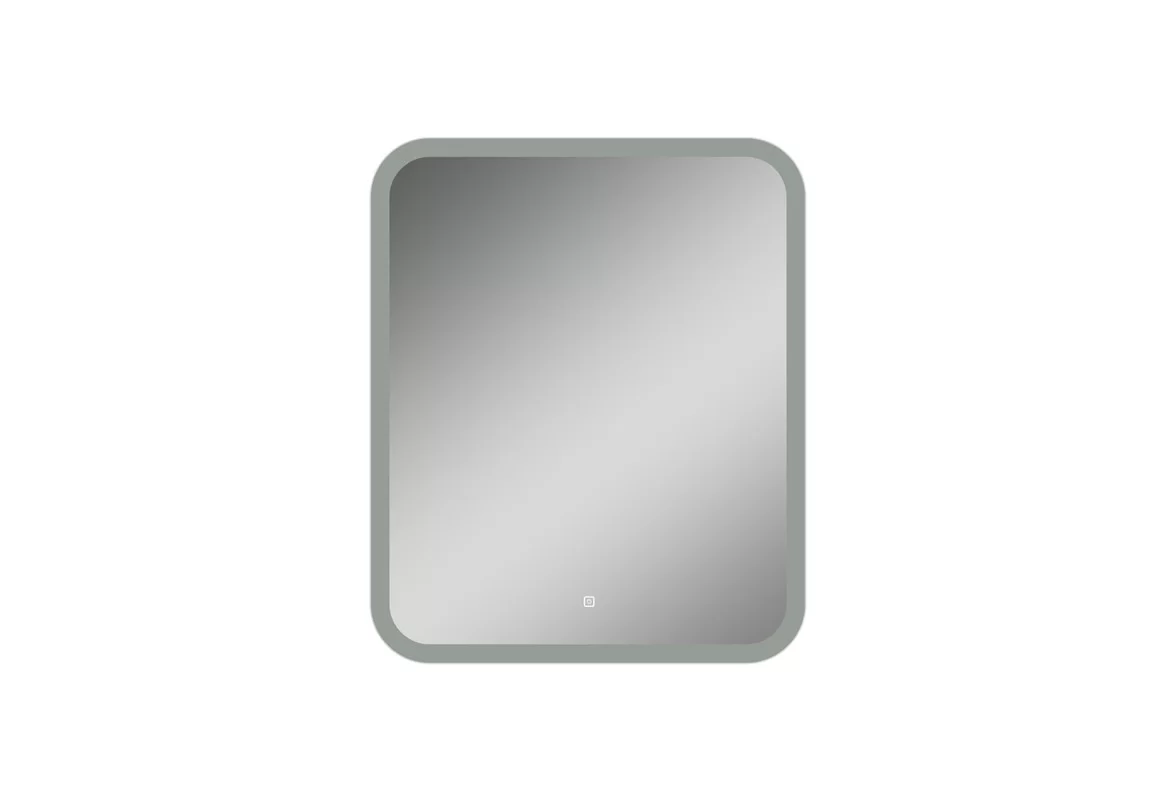 Приобрести continent зеркало с подсветкой glamour 70х80 см, белое