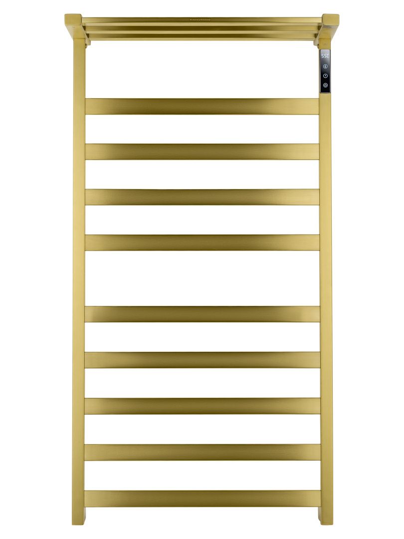 Приобрести полотенцесушитель электрический wonzon & woghand frankfurt, брашированное золото (ww-1029-bg)