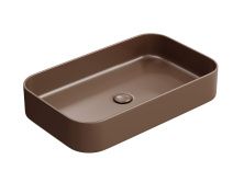 Hayzburg Накладная раковина чаша 60х37 см, кофеин матовая HB-0035-60MDB