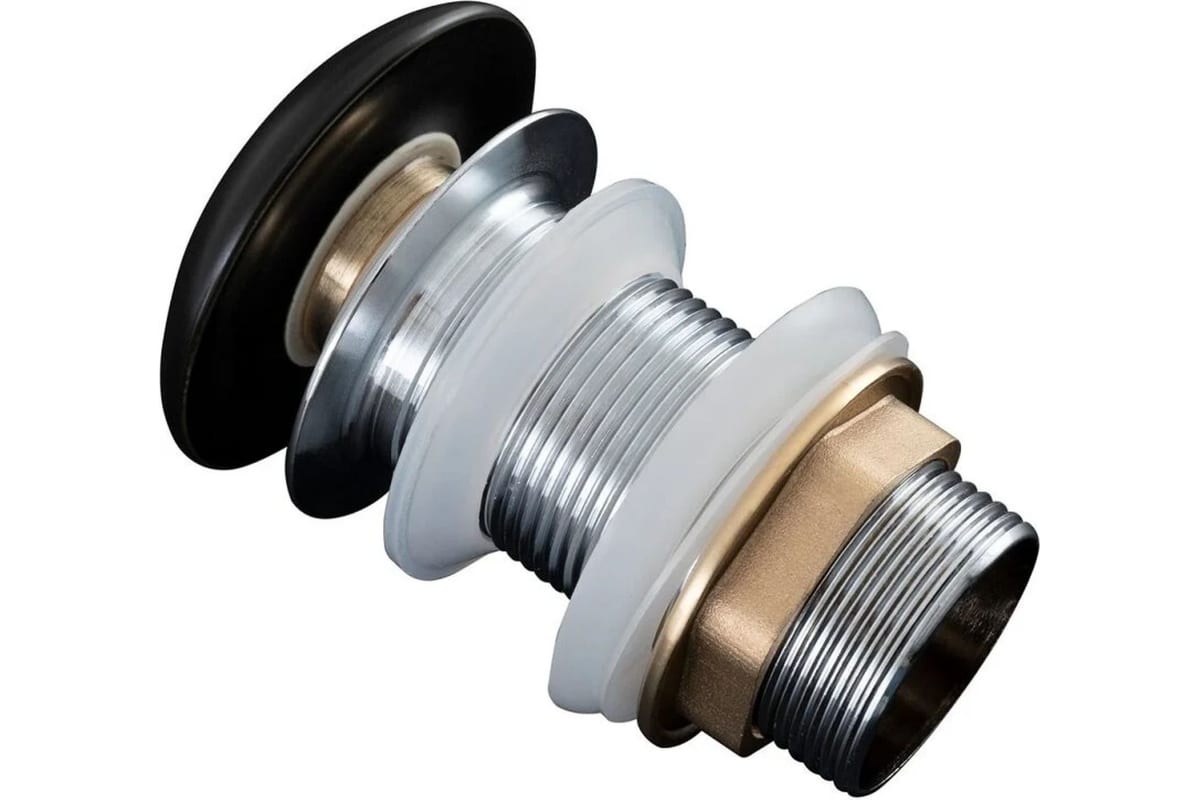 Приобрести aquanet донный клапан черный матовый