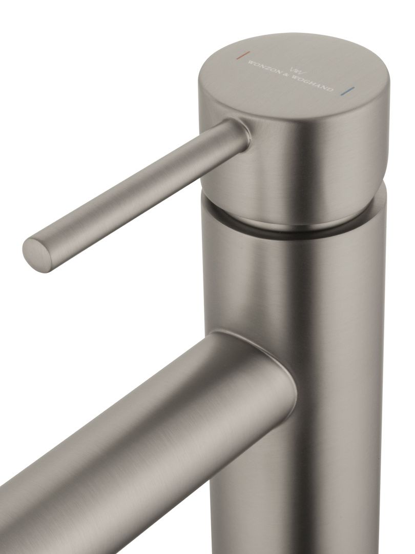 Приобрести смеситель для раковины напольного монтажа wonzon & woghand stick, брашированный никель (ww-88649905-bn)