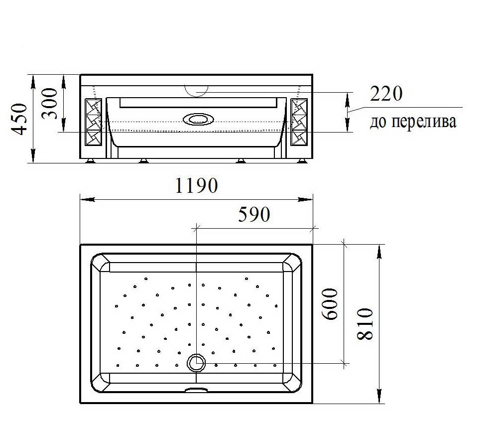 Приобрести радомир акриловый душевой поддон верчелли 119х81, прямоугольный.