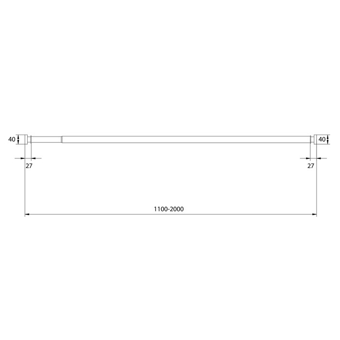 Приобрести iddis карниз для ванны elegante прямой 110-200см, хром, 030a200i14
