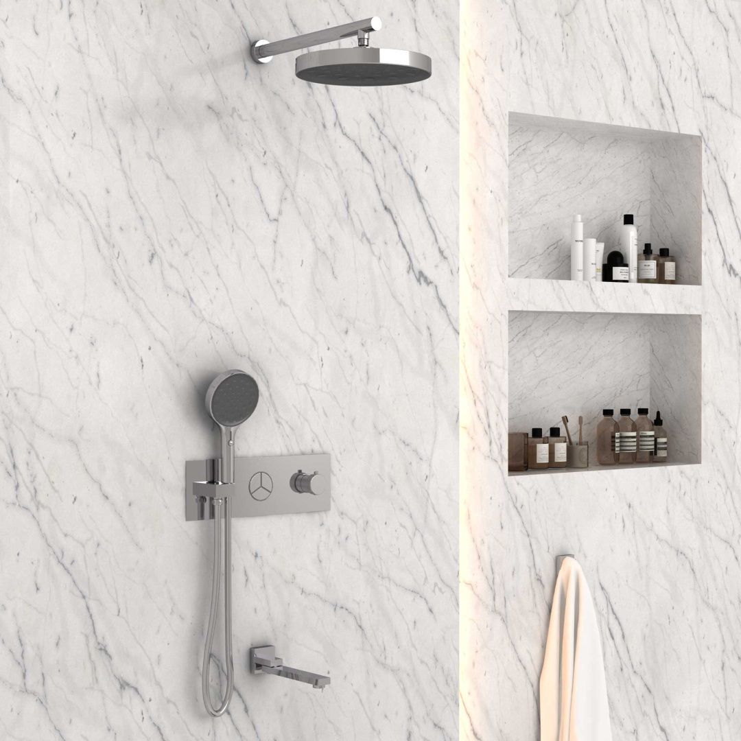 Приобрести vincea встраиваемая душевая система с термостатом, хром vsfw-432ti2ch