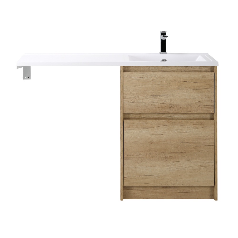 Приобрести belbagno тумба с раковиной kraft 120 см, напольная kraft-lvd-58/120-r rovere nebrasca nature, белая раковина