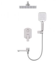 Душевая система встраиваемая WONZON & WOGHAND FORZA, Брашированный никель (WW-939031-BN)