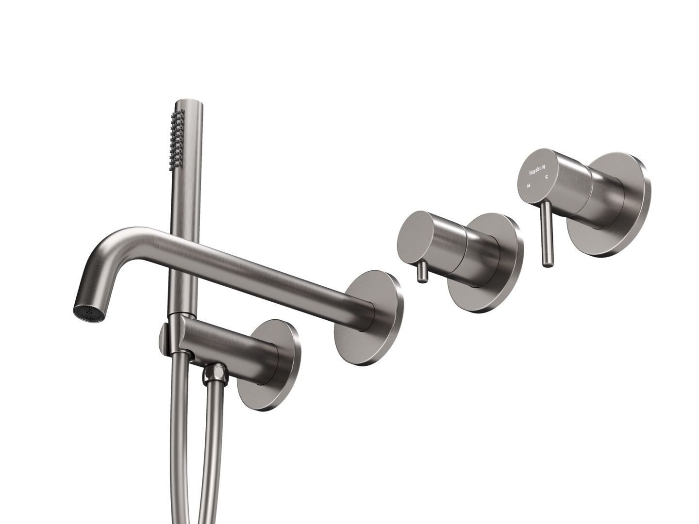 Приобрести hayzburg встраиваемый смеситель для ванны и душа, никель hb-2004bn