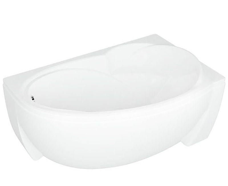 Приобрести акриловая ванна асимметричная aquatek бетта r 160x97 см