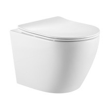 Briz Унитаз подвесной BIANCO безободковый, торнадо, сиденье дюропласт с микролифтом, белый