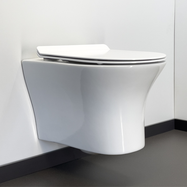 Приобрести comforty подвесной унитаз 109 безободковый, сиденье дюропласт softclose тонкое, быстросъёмное