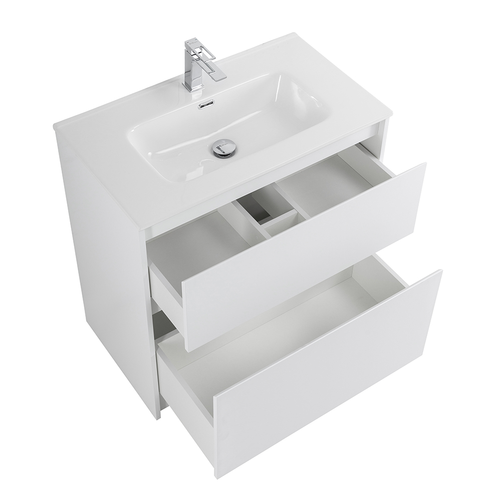 Приобрести belbagno тумба с раковиной kraft 80 см, напольная bianco opaco, раковина белая bb800etl