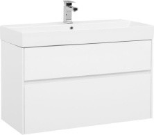 Aquanet Тумба с раковиной Бруклин 100 см, белая 00212599