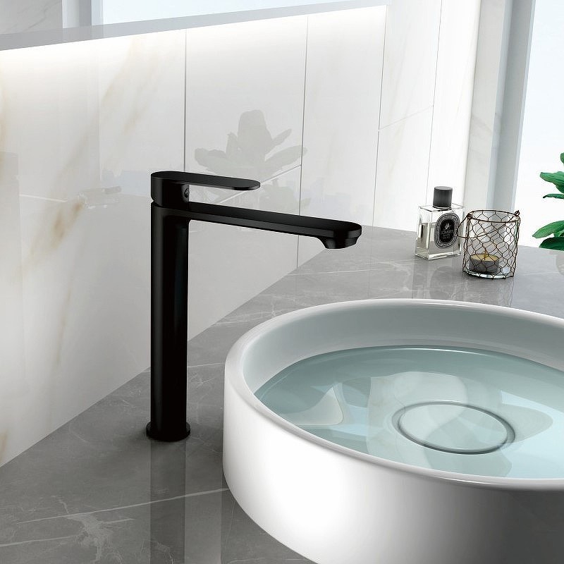 Приобрести haiba смеситель для раковины 274мм, высокий, черный матовый hb11590-7