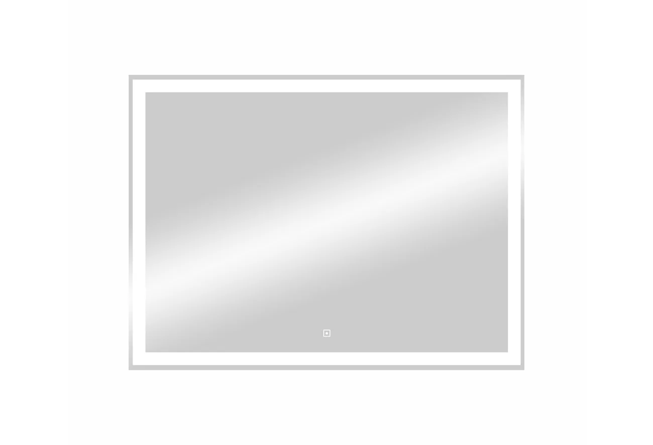 Приобрести continent зеркало с подсветкой mercury 80х60 см, белое