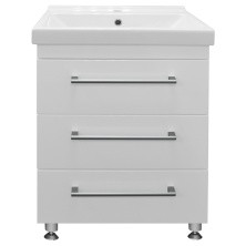 Loranto Тумба напольная с раковиной Модерн 60/3Н 60х40 см, белая CS00039377