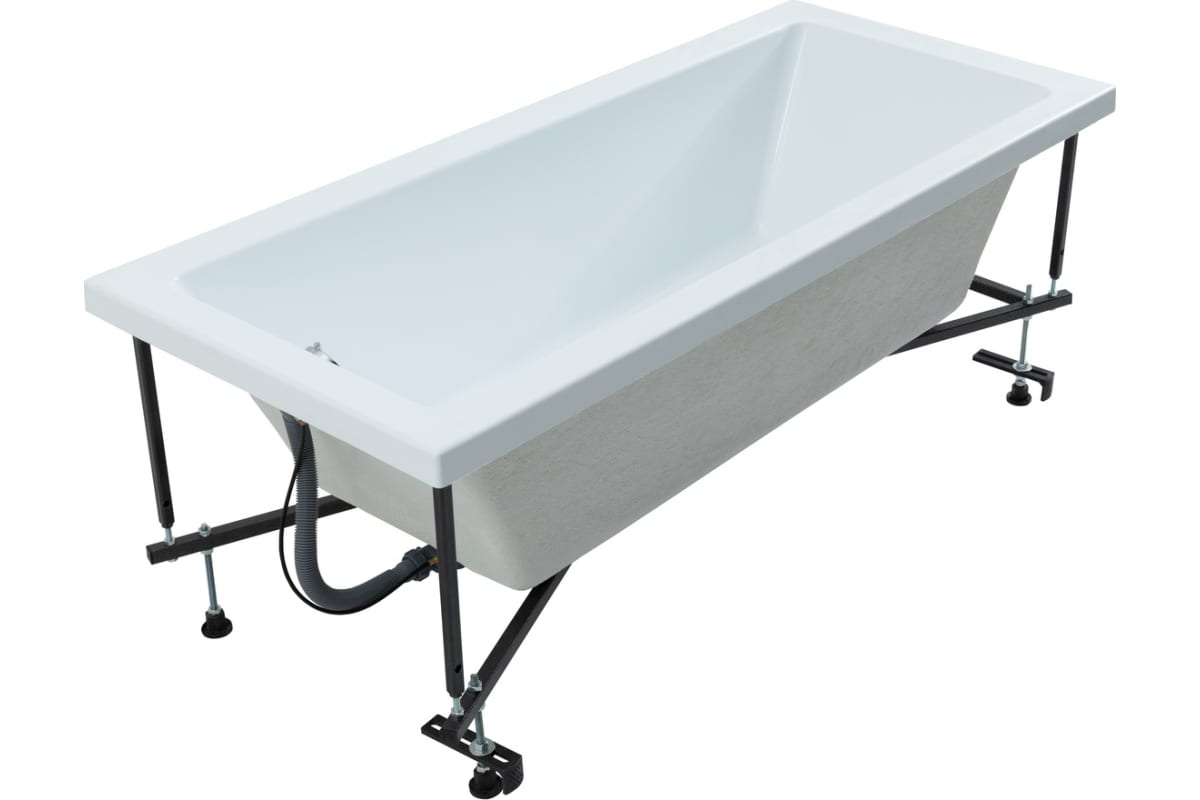 Приобрести aquanet акриловая ванна grace 170x75 см, белая