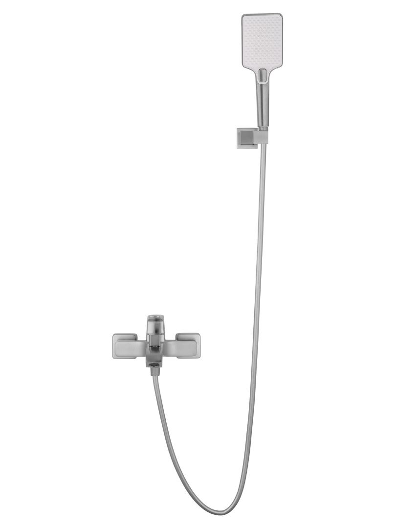 Приобрести смеситель для ванны с душем wonzon & woghand flex, брашированный никель (ww-88037072-bn)