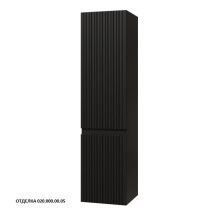 Caprigo Пенал FORTE-Smalty TYPE 35 см, черный, эмаль