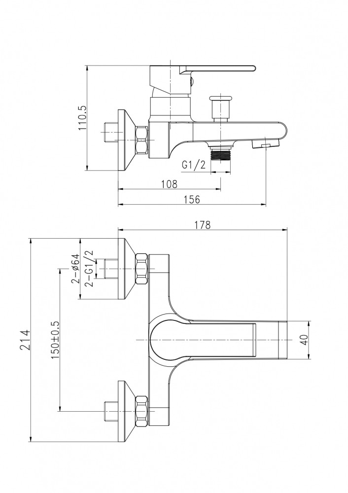 Приобрести смеситель для ванны cersanit brasko black