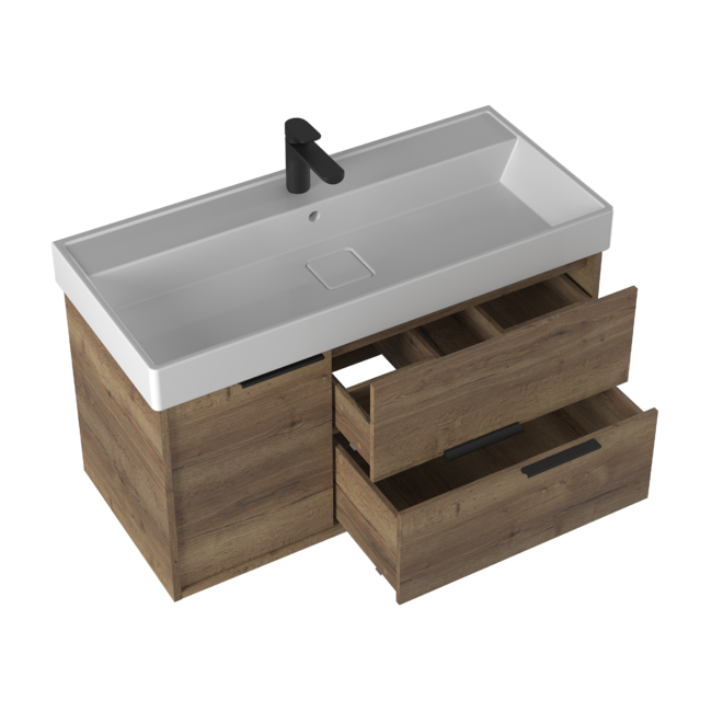 Приобрести briz тумба подвесная teso 100 см, дуб веллингтон, т18-100