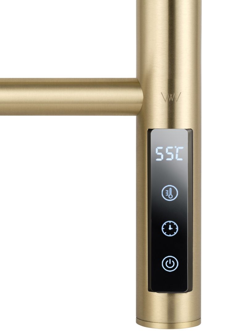Приобрести полотенцесушитель электрический wonzon & woghand bonn, брашированное золото (ww-al409-bg)