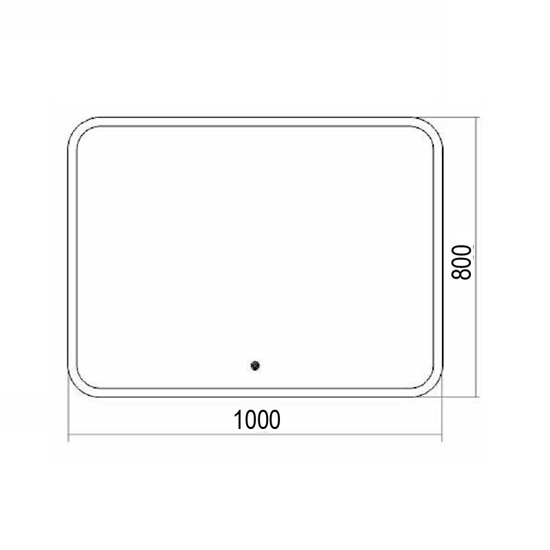Приобрести azario зеркало стив 100х80 см c подсветкой, сенсор выключатель, диммером, bluetooth, часы, подогрев led-00002376