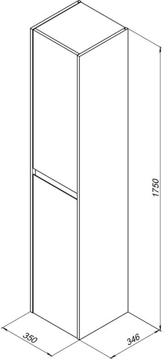 Приобрести aquanet пенал nova lite 35 см, белый