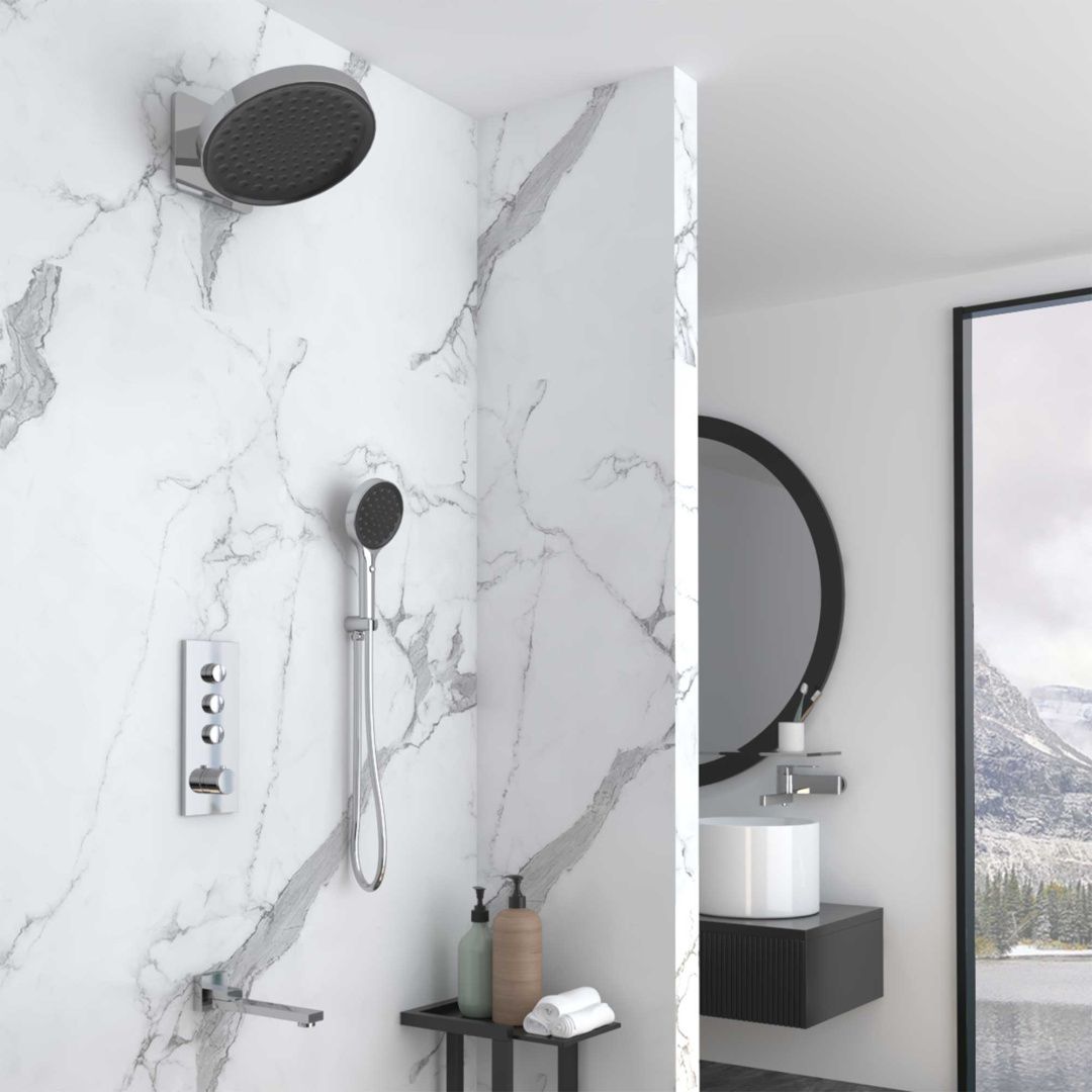 Приобрести vincea встраиваемая душевая система inspire с термостатом, хром vsfw-433ti3ch