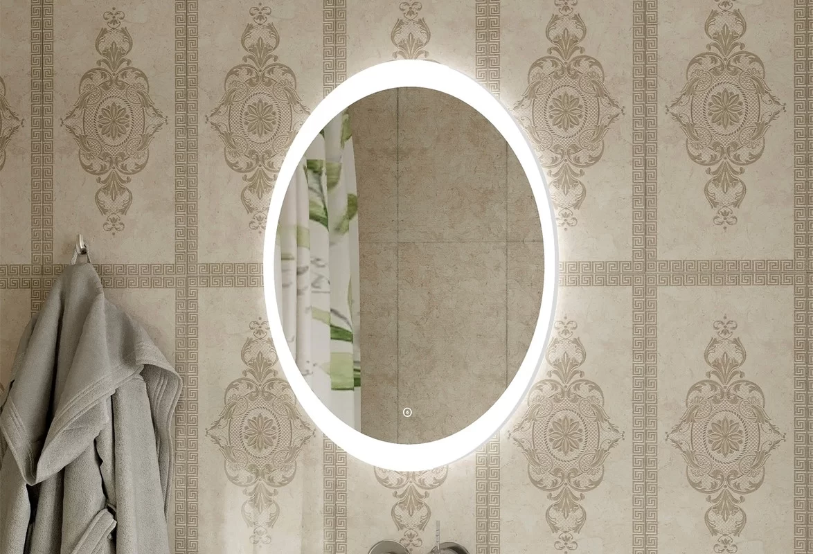 Приобрести continent зеркало с подсветкой lily 57х77 см, белое