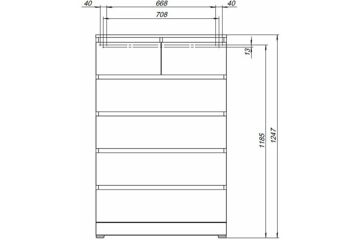Приобрести aquanet комод сканди 80x48 см, дуб эдгрейн (6 ящиков)