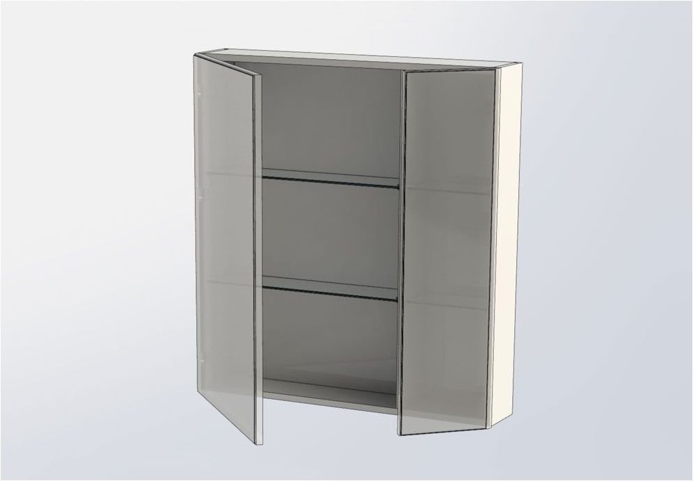 Приобрести aquanet зеркальный шкаф орлеан 80 см, белый