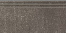Ступень Grasaro Travertino 294x600 мм, G-440, полированная, темно серый