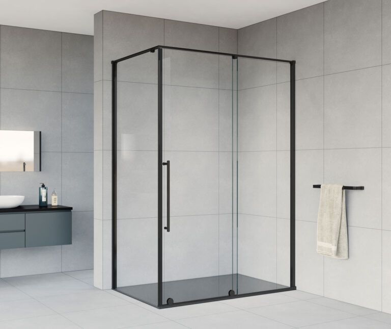 Приобрести vincea душевое ограждение arno 90х120 см, прозрачное, черное vsr-1a9012clb