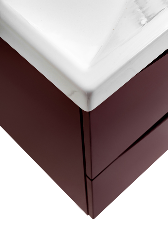 Приобрести belbagno тумба с раковиной marino-cer 120 см, подвесная с ящиками bordo lucido, белая раковина