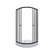 Тритон Душевое ограждение Альфа 90Х90 см, черное, прозрачное Щ0000054223