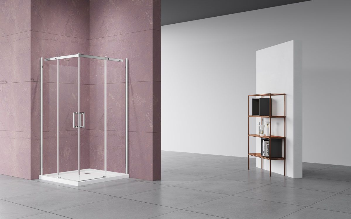 Приобрести vincea душевое ограждение dice 90х90 см, прозрачное, хром vss-4d900cl