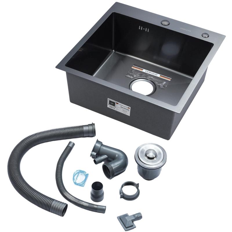 Приобрести gerhans кухонная мойка 50х50 см, графит