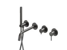 Hayzburg Встраиваемый смеситель для ванны и душа, графит HB-2004GG