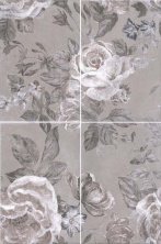 Панно настенное Kerama Marazzi Александрия Серое (компл. из 4х шт.)