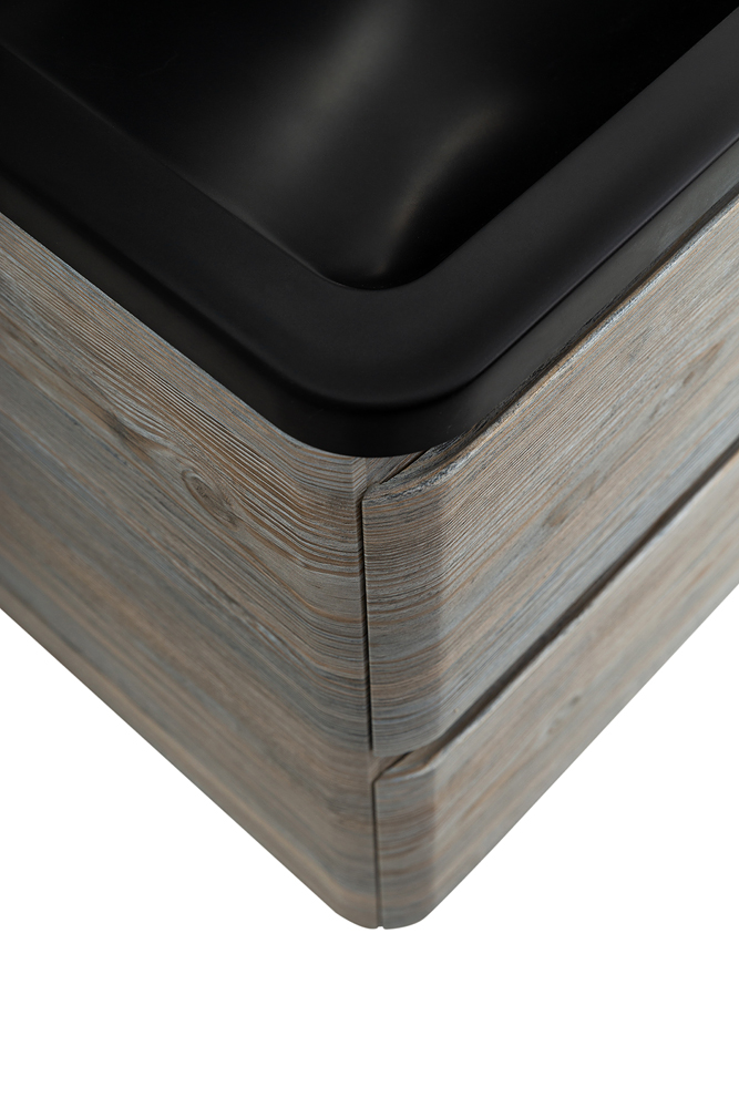 Приобрести belbagno тумба с раковиной albano 100 см, подвесная pino scania, чёрная раковина