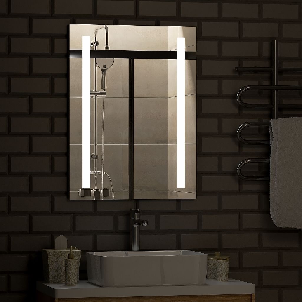 Приобрести continent зеркало с подсветкой асти люкс 60х80 см, белое